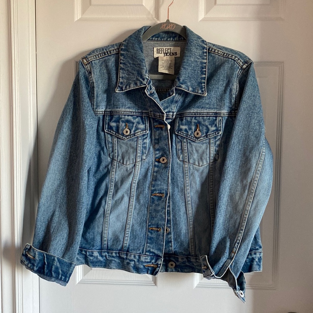 Vintage light wash denim jacket